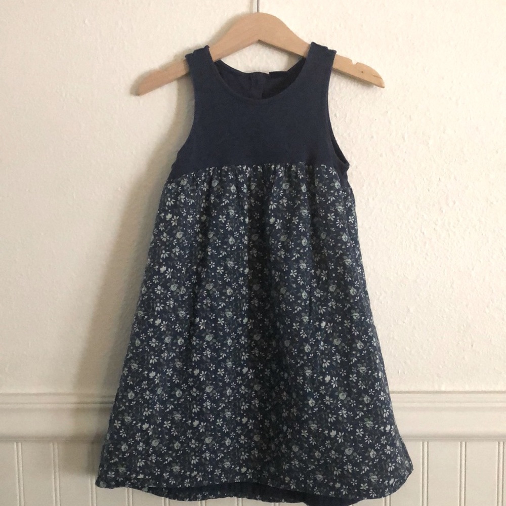 GAP Blue & Floral Tank Dress, Size 4years